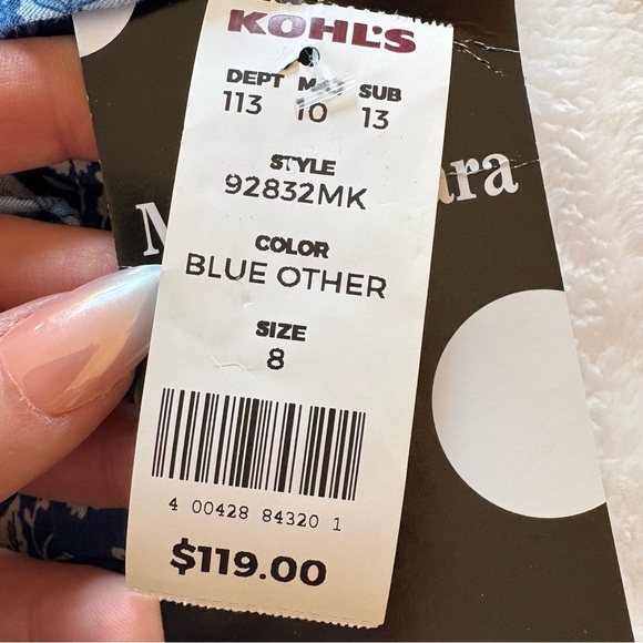 NWT Womens Maison Tara Paisley Smocked Maxi Dress Cottagecore Boho Floral Sz 8 - Picture 3 of 16